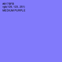 #817BFB - Medium Purple Color Image